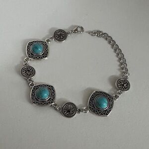 Turquoise and Silver Bracelet